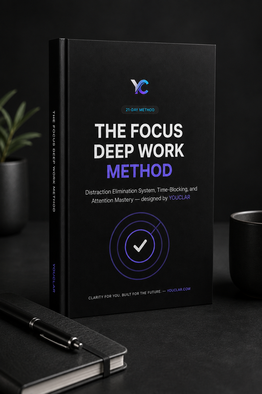 The Focus Deep Work Method | 21-Day Productivity & Time Blocking Planner