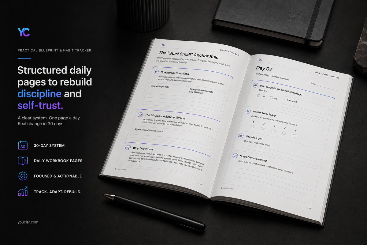 The Discipline Rebuild | 30-Day Habit Rebuild for People Who Keep Starting Over