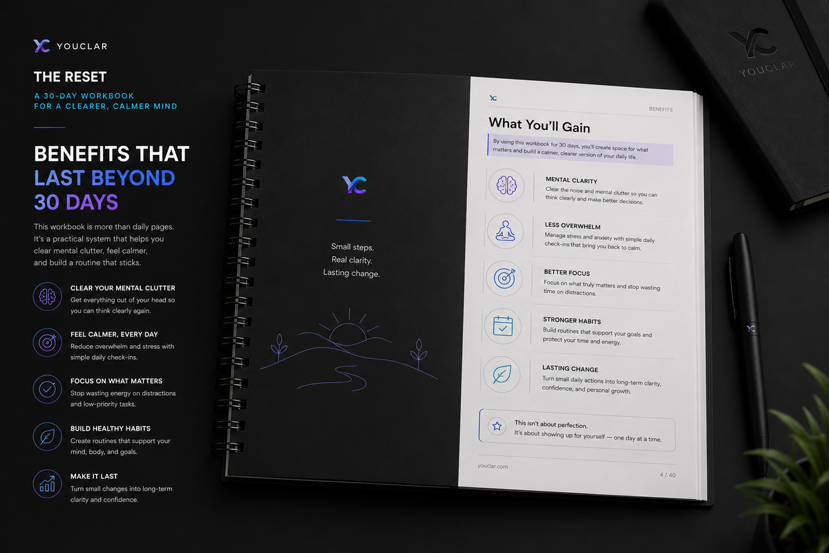 The Reset Workbook | 30-Day Mental Clarity & Focus Planner