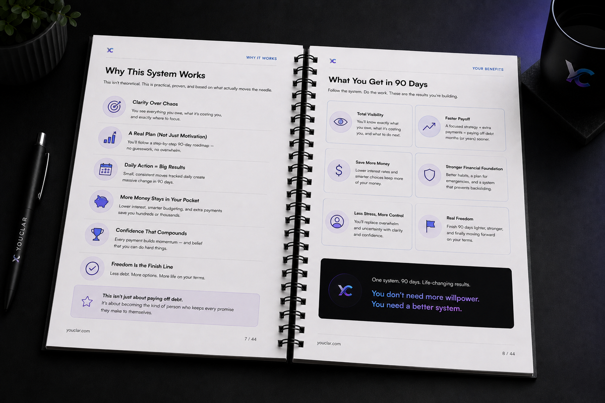 The Debt-Free Blueprint | 90-Day Payoff Roadmap & Tracker