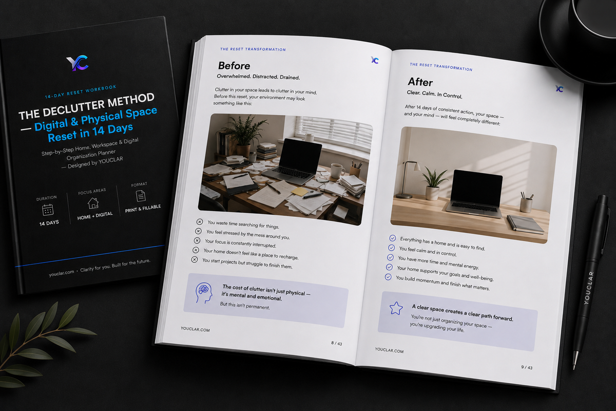 The Declutter Method | Digital & Physical Space Reset in 14 Days